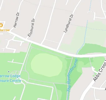 map for Harrow Lodge Sports & Social Club