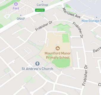 map for Mountford Manor Infants' School