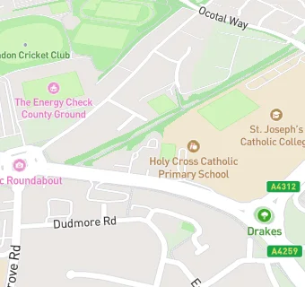 map for Holy Cross Catholic Primary School