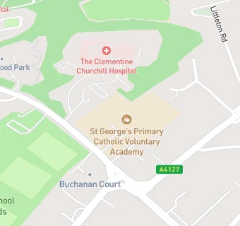 map for St George's Primary Catholic Voluntary Academy