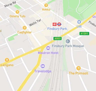 map for Maldron Hotel Finsbury Park