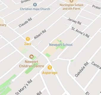 map for Newport School