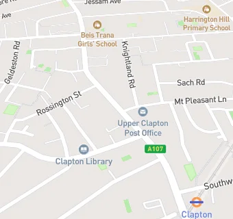 map for Upper Clapton United Reformed Church
