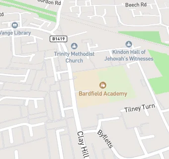 map for Bardfield Primary & Nursery School