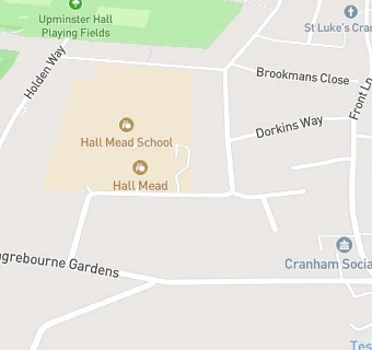 map for Hall Mead School