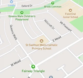 map for St Swithun Wells Catholic Primary School