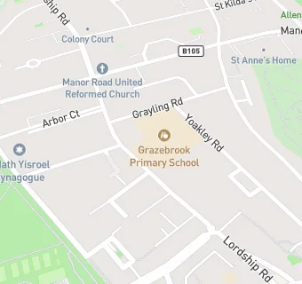 map for Grazebrook Primary School