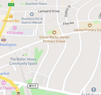 map for Home School of Stoke Newington