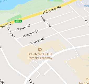 map for Braintcroft E-Act School - AFTERSCHOOL CLUB