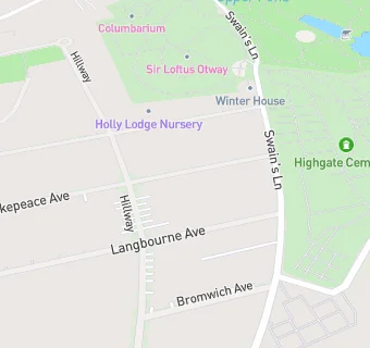 map for Holly Lodge Community Centre L