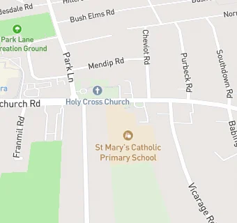 map for St Mary's Catholic Primary School