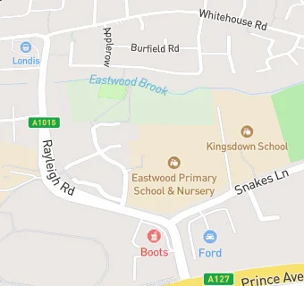 map for Eastwood Primary School & Nursery