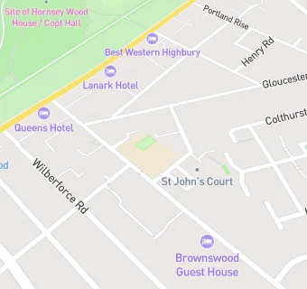 map for Parkwood Primary School