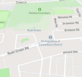 map for Rush Green Preschool