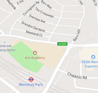 map for Ark Academy Sixth Form Cafe