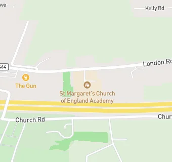 map for St Margaret's Church of England Academy, Bowers Gifford