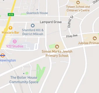 map for Simon Marks J P School