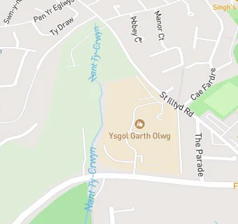 map for Ysgol Garth Olwg