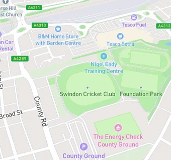 map for Swindon Town Football Club Hospitality Areas