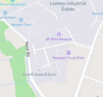 map for Newport Truck Park