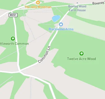 map for The Blackwood Arms