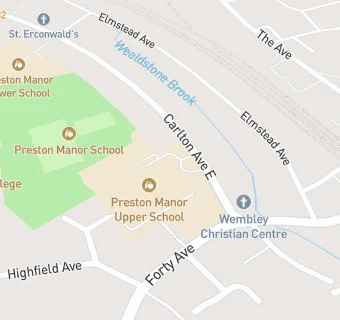 map for Preston Manor School