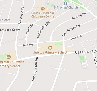 map for Jubilee Primary School