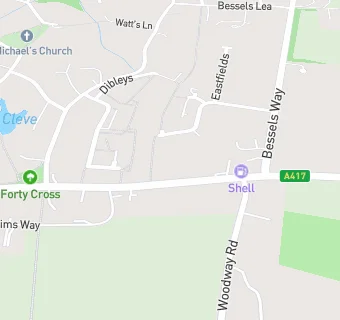 map for BLEWBURY SERVICE STATION CAFE