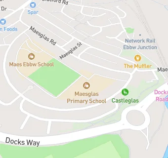 map for Maesglas C.P. School