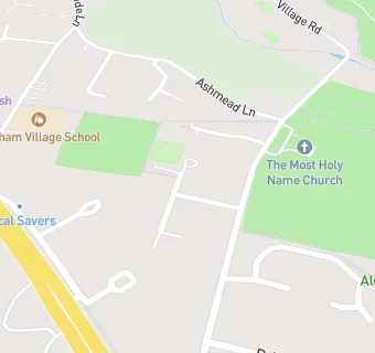 map for Denham Bowls Club