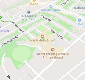 map for George Orwell School