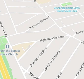 map for Highlands Infants/Junior School