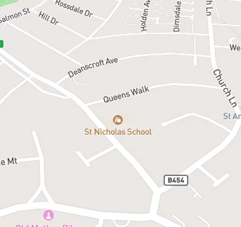 map for St Nicholas School