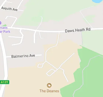 map for The Deanes School