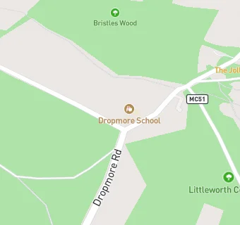 map for Dropmore Infant School