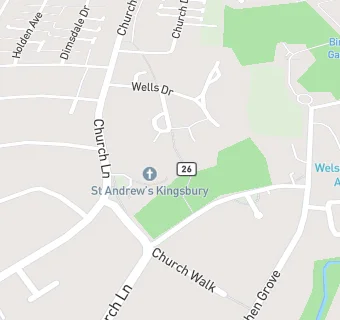 map for ST ANDREWS CHURCH HALL