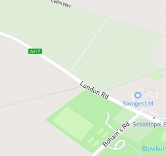 map for BP Blewbury Service Station