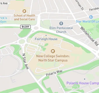 map for Swindon College