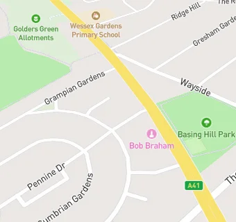 map for Pennine Drive Practice