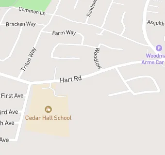 map for Cedar Hall Day School