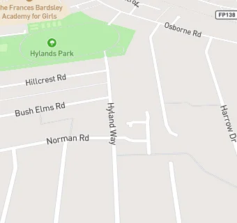 map for Hornchurch Athletic Sports Club