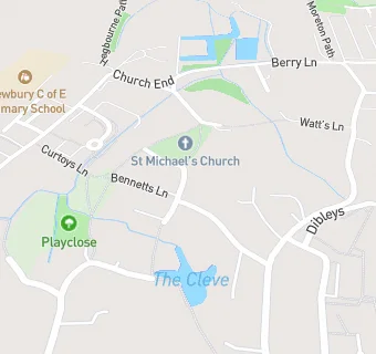 map for Blewbury Pre-School