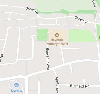 map for Heycroft Primary School