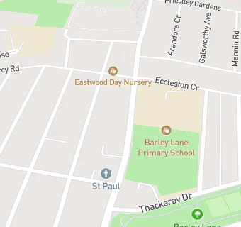 map for Barley Lane Day Nursery