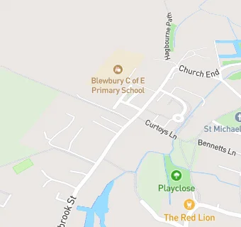 map for Blewbury Primary C Of E School