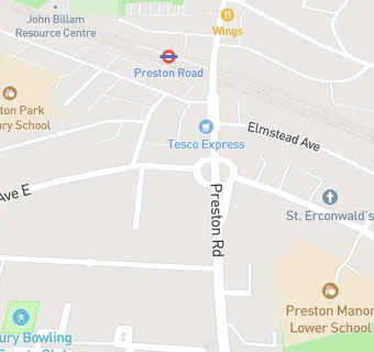 map for Preston Public House