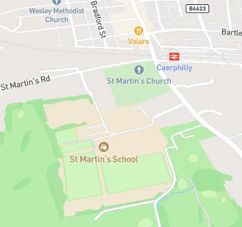 map for St Martin's School