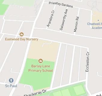 map for Barley Lane Primary School