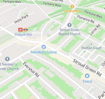 map for Stroud Green Medical Clinic