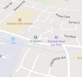 map for St David's Church Hall